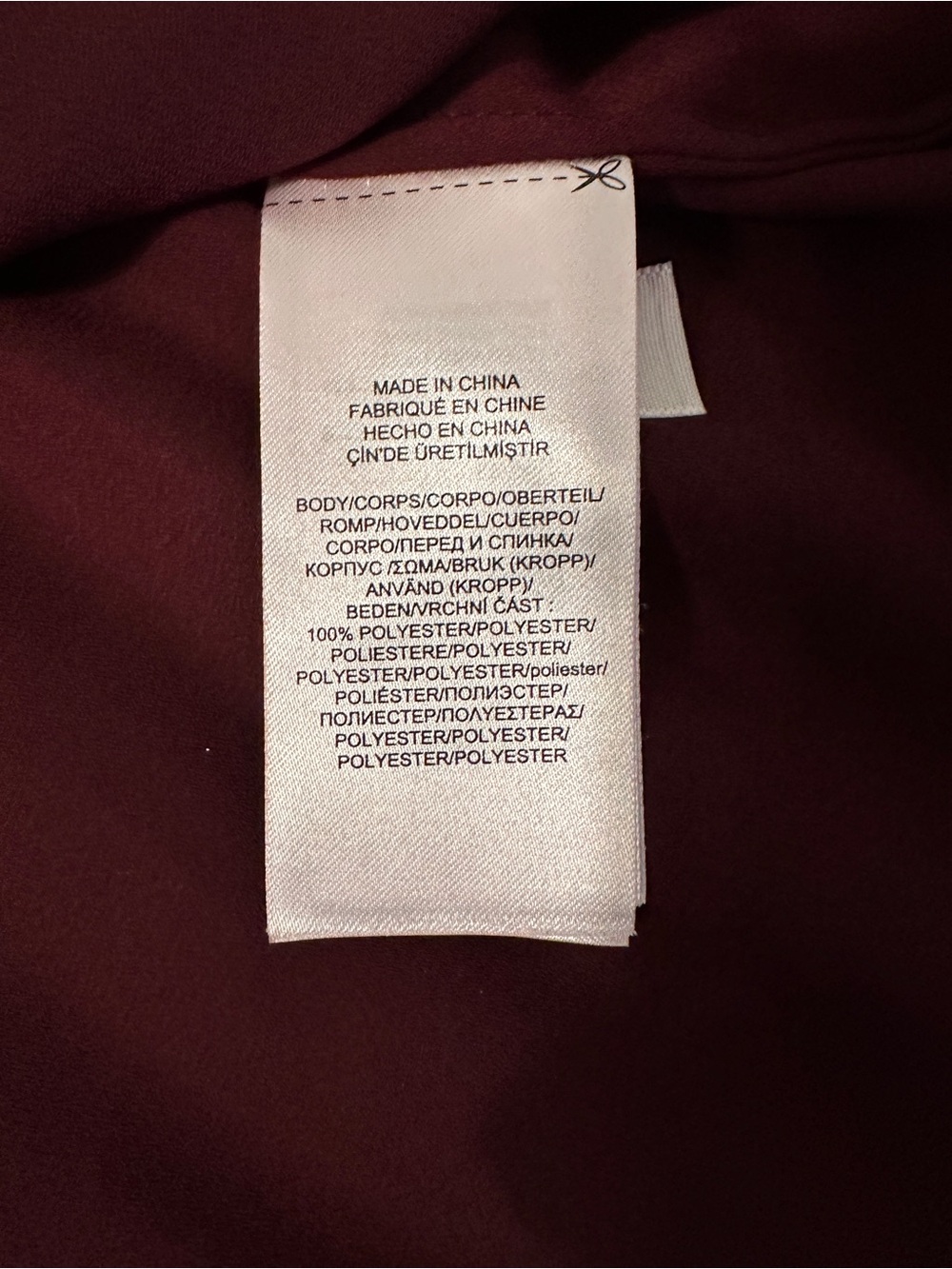 LAUREN Ralph Lauren Burgundy Bow-Tie Pintuck Blouse - Picture 6 of 9